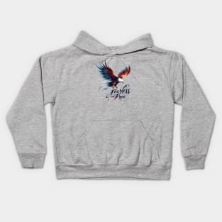 Eagle Fearless and Free Kids Hoodie